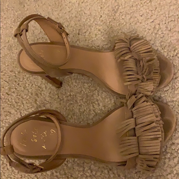 Banana Republic nude suede Honey B tassel sandals - Picture 4 of 5